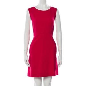 Diane von Furstenburg scoop neck sheath dress pink